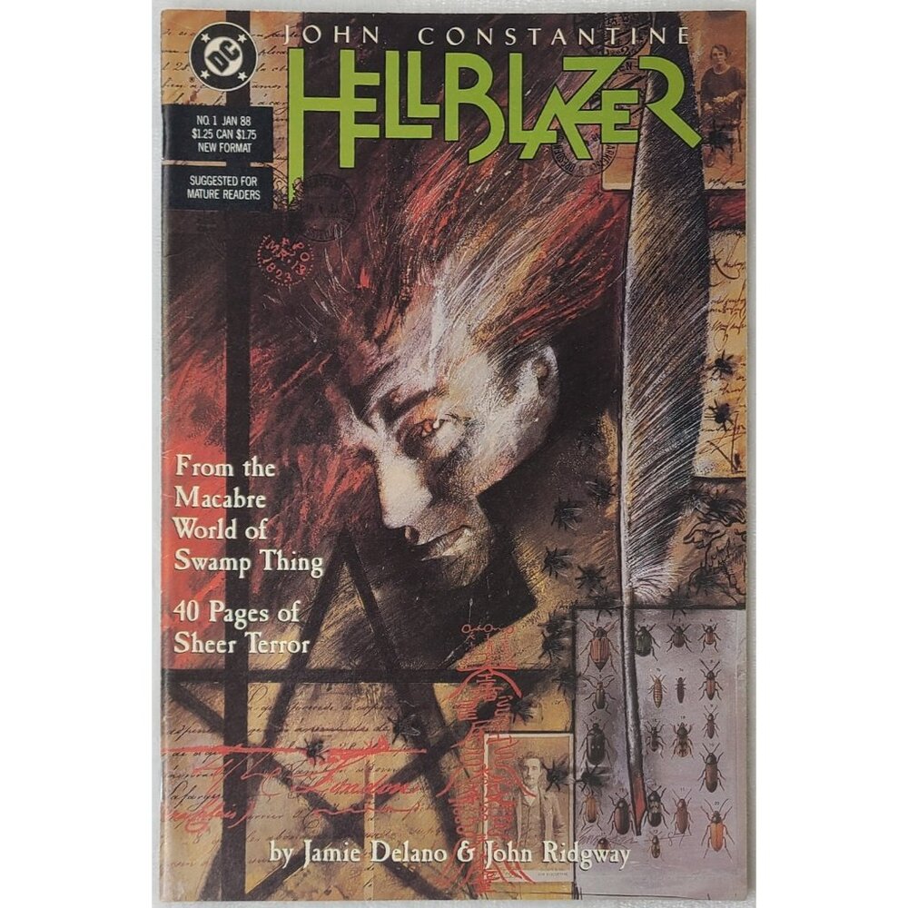 Hellblazer 1 DC Comics 1988 FN/VF 1st John Constantine Solo Series Papa Midnite